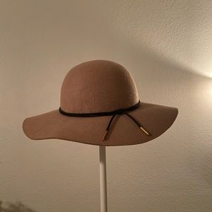 Brown Suede Floppy Hat